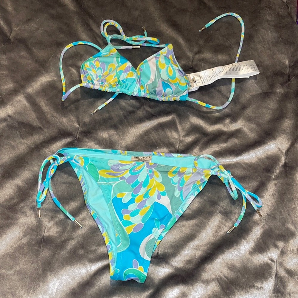 Emilio pucci Lilly print bikini